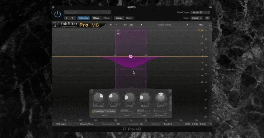 Pro-MB Expert mode with EXT enabled on the selected band