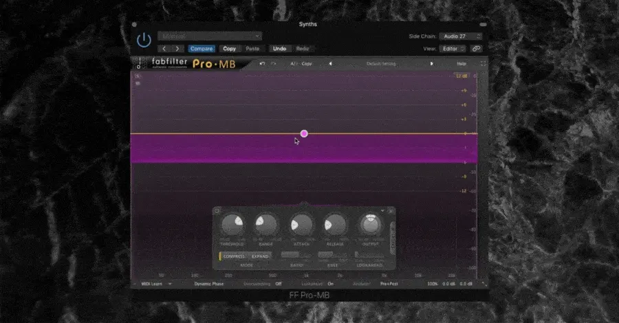 Pro-MB Expert mode with EXT enabled for full-spectrum band
