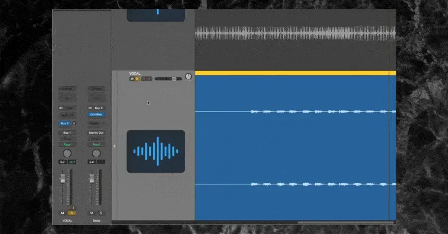 Compressor placed after reverb plugin on the send channel