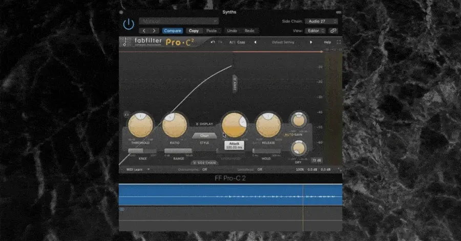 Pro-C Sidechain section with Ext trigger enabled