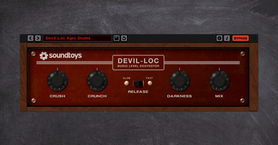 Devil-Loc settings for drum bus compression