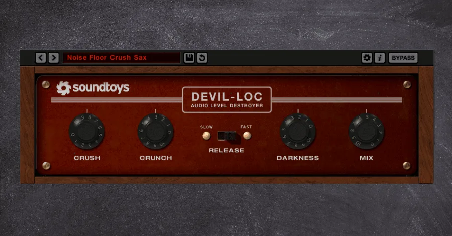Devil-Loc gain staging configuration for woodwind and instrument processing