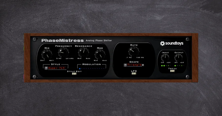 Phasemistress phaser plugin inspired by Queen and Pink Floyd hardware units