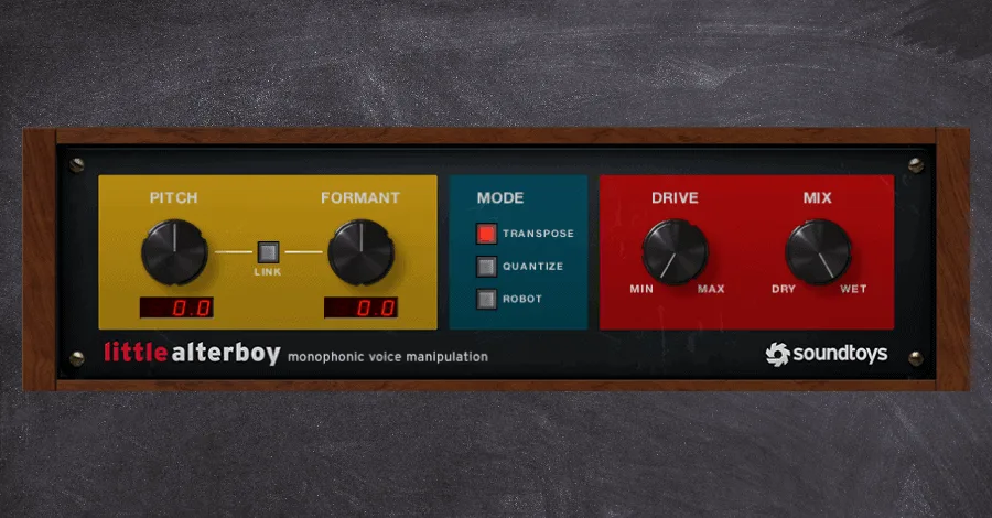 Little Alterboy vocal pitch and formant shifting plugin interface