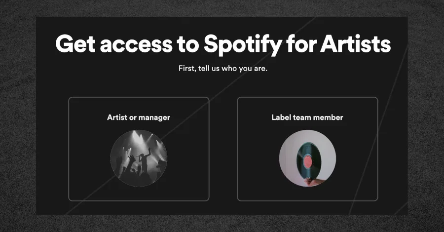 Spotify For Artists dashboard showing the submission interface for playlist pitching