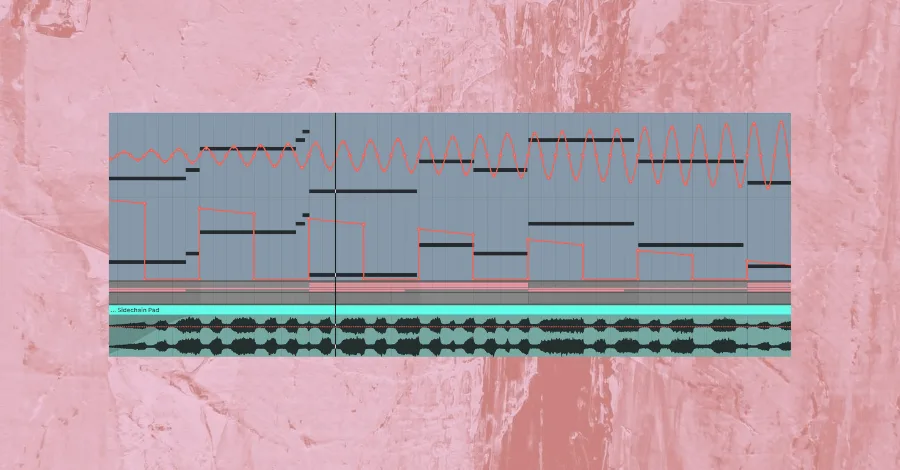 DAW automation lane showing panning movement bouncing left and right across the stereo field