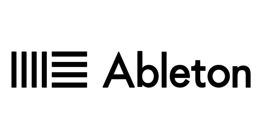 Ableton Live arrangement view with audio and MIDI tracks
