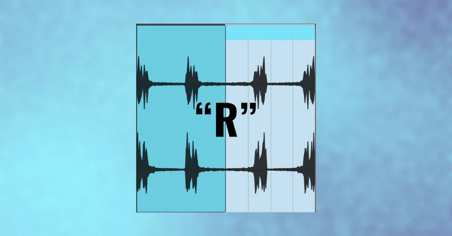 Ableton Live 10 clip view showing the R keyboard shortcut to reverse an audio clip