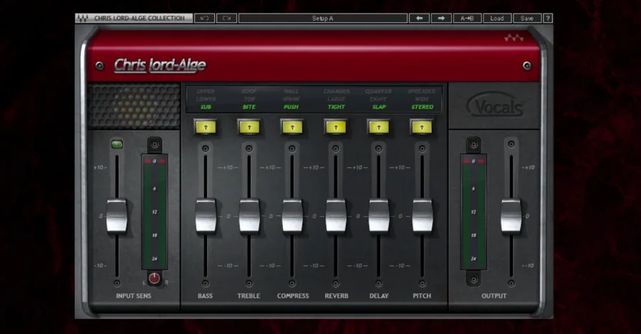 Waves CLA Vocals plugin interface showing vocal processing controls
