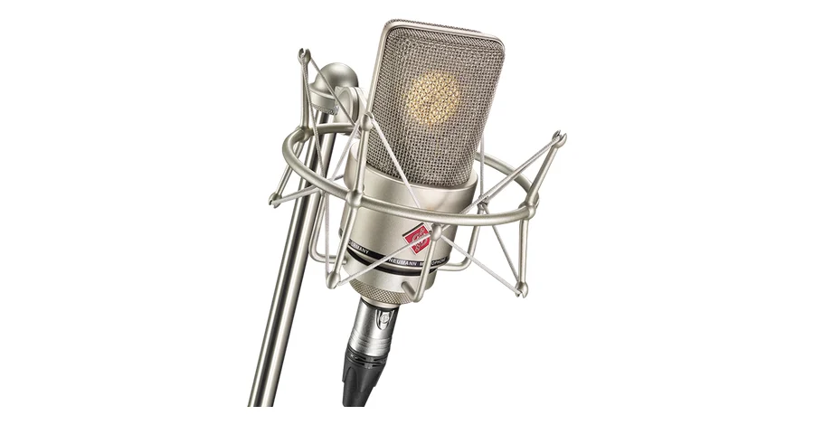Neumann TLM 103 large-diaphragm condenser microphone in shock mount