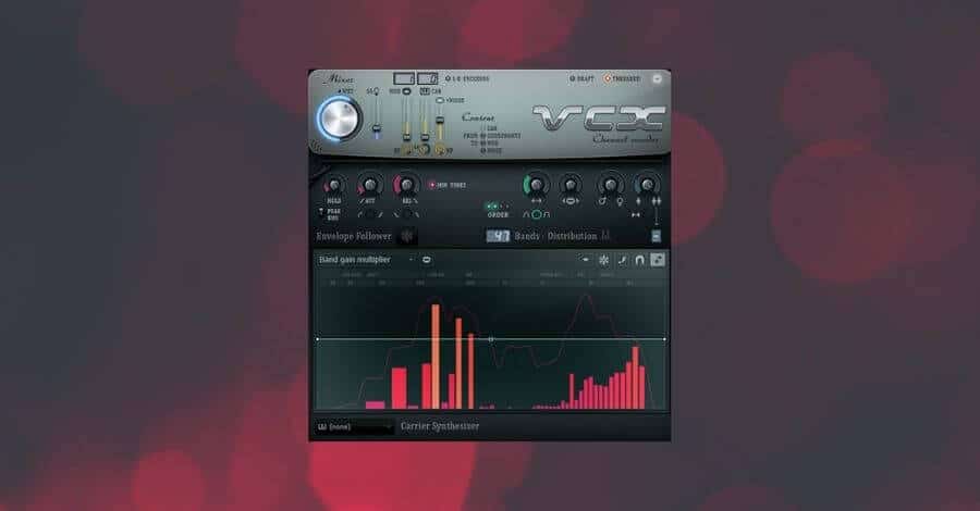 Image-Line Vocodex plugin interface, a built-in FL Studio vocoder effect
